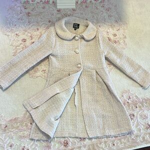 Elegant Cream Kids Coat
